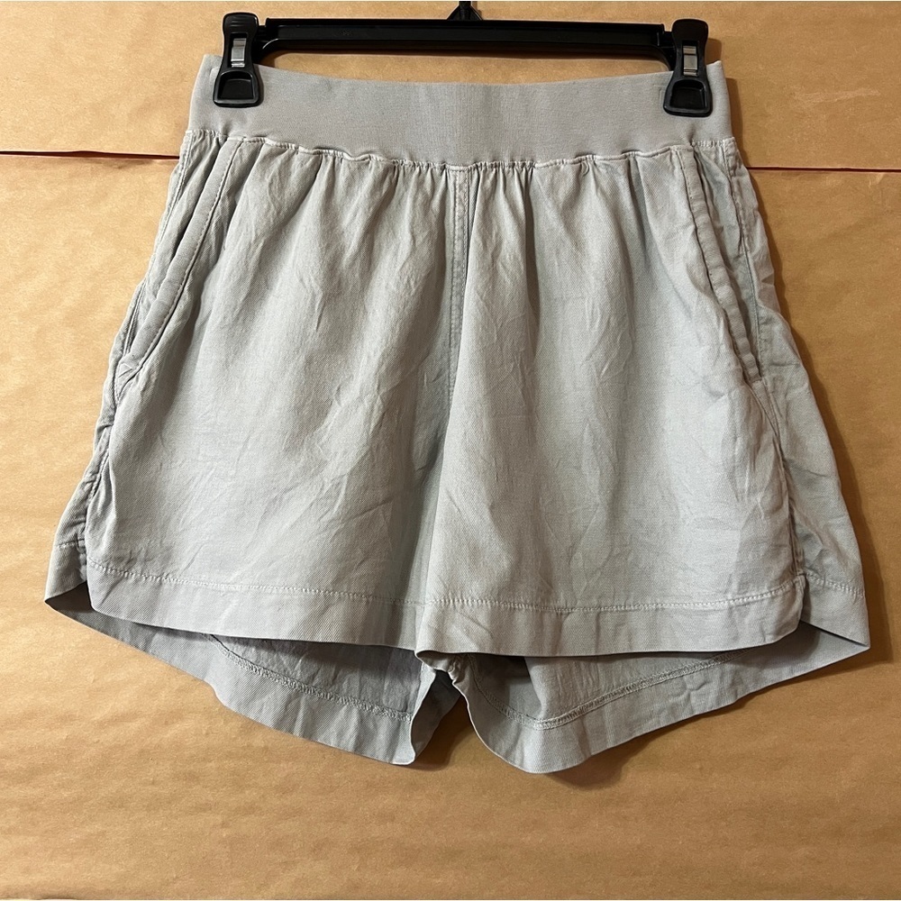 Faherty | Arlie Day Short Pull-On Shorts High Waisted Tencel Stone Size S
